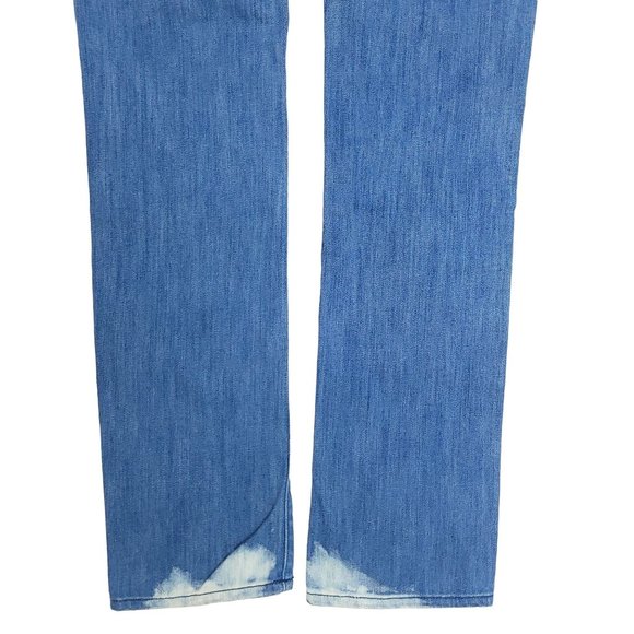 7FAMK 7 For All Mankind Roxanne Low Rise Jeans Womens Size 26 Light Wash Denim - Picture 6 of 9